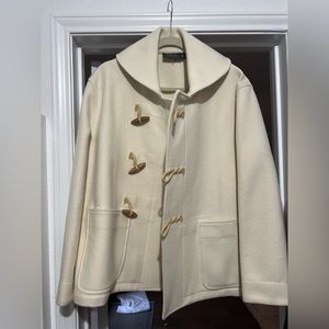 Ralph Lauren White Toggle Coat